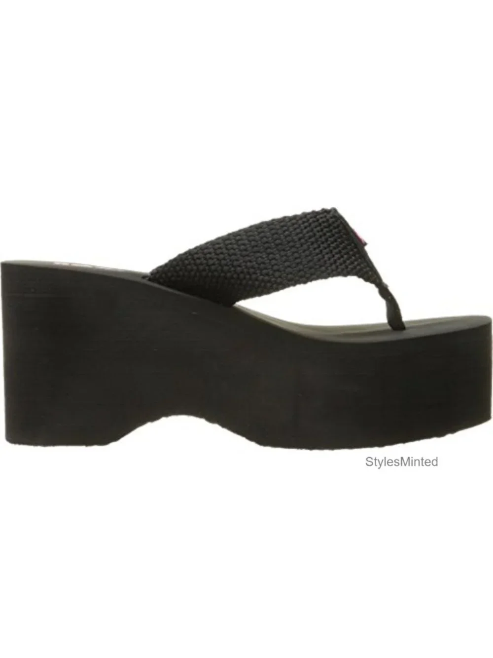 Woven Platform Wedge Sandals - Comfort Foam Flip Flop